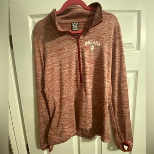 VS Pink Indiana University IU Hoosiers quarter zip